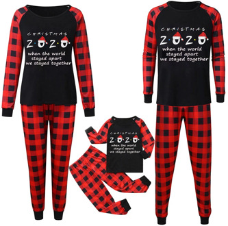 2020 Family Matching Christmas Pajamas Outfits Set Xmas Adult Kids Cute Nightwear Family Cartoon Print Christmas Sleepwear Suit