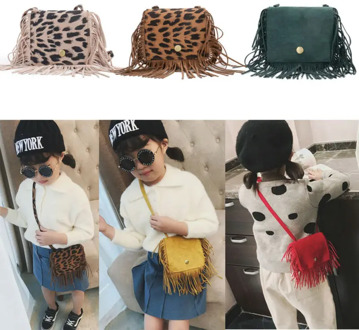2020 Fashion Bag Tassel Mini Messenger Bag Kids Girls Handbags Coin Purse Children Shoulder Bags 6 colors