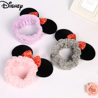 2020 Fashion Disney Minnie Women Hairband Lovely Sweet Bowknot Hair Band Beauty Make Up Headband Baby Girls Soft Wash Face Bands