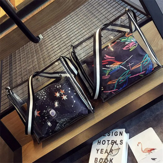 2020 Fashion Summer Transparent Bag For Women Crossbody Bags Lady Travel Purses and Handbags Female Shoulder Messenger Bag Sac
