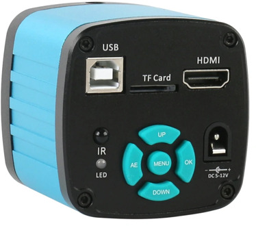 2020 FHD 4K 2K 1080P 48MP Industrial Video Lab Microscope Camera HDMI USB Video Output IR Remote Controller For Phone Repair