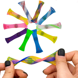 2020 Fidget Toys Anxiety Therapy Toys Braided Mesh Tube with Marble Stress Relief Toy for Kid Adult