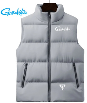 2020 Gamakatsu Fishing Clothes Fashion New Men's Outdoor Mountaineering Warm and Velvet Vest Winter Sports Cycling Thick Jacket