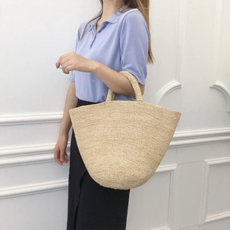 2020 Handmade Straw Bag Leisure Beach Storage Women Bags Fashion Totes Woven African Hand-made Shoulder Bag Seaside Resort Bag