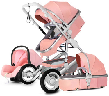 2020 High Landscape Baby Stroller 3 in 1 With Car Seat and Stroller Luxury Infant Stroller Set Newborn Baby Car Seat Trolley