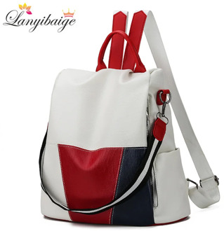 2020 High Quality Leather Women Backpack Anti-theft Travel Backpack Women Large Capacity School Bags for Teenage Girls mochila
