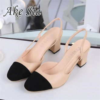 2020 Hot sale Summer Women Shoes Dress Shoes mid Heel Square head fashion Shoes Wedding party Sandals Casual Shoes women