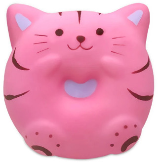 2020 Kawaii Cartoon Pink Panda Donut Squishy Slow Rising Squeeze Toys for Kids Baby Grownups Decompression Toys 10*9.5*3.5 CM
