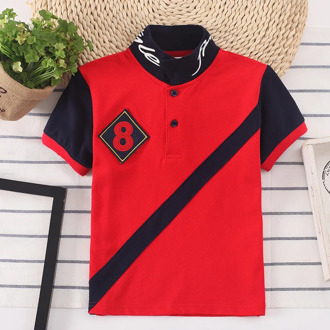 2020 Kids Polo Shirt Baby Boys Sports Tops Fashion Patchwork Boy Shirt Boys Clothes 2 3 4 5 6 7 8 9 10 11 12 13 14 Years