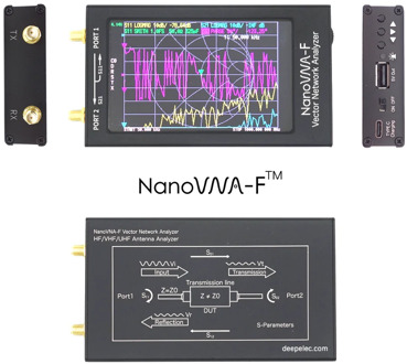 2020 Latest 4.3 inch Nanovna-F NANOVNA VHF UHF Antenna Analyzer 1.5GHz Hardware V3.1 Push Button Switch