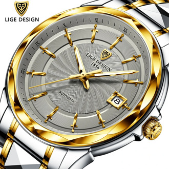 2020 LIGE Fashion Wrist Watch Men Automatic Tourbillon Tungsten Steel Waterproof Business Mechanical Watches Relogio Masculino