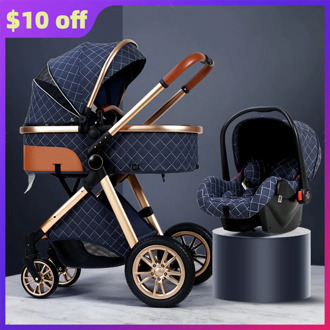 2020 Luxury Baby Stroller 3 in 1 Infant Car Baby Comfort High Landview Bebe Pushchair Baby Carriage Babyhit Buggy Free Shipping