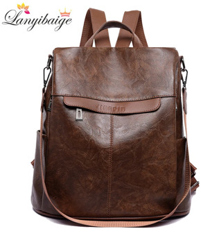 2020 Luxury Backpack Women Pu Leather Backpack High Capacity Travel Backpack Fashion School Bags Shoulder Bags Mochila Feminina