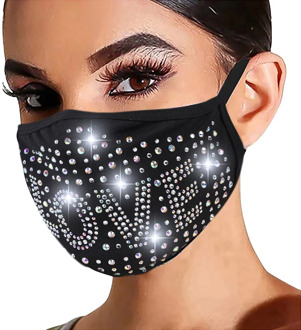 2020 Luxury Rhinestone Masquerade Mask Decoration Face Jewelry For Women Bling Rhinestone Mask Face Accessories