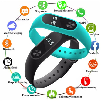 2020 M2 Smart Watch Fashion Sport Watch Fitness Tracker Running Bracelet Step Counting Distance Calorie Band Men Women Children
