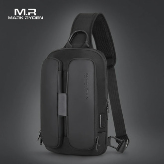 2020 Mark Ryden Shoulder Bag Men USB Charging Men Crossbody Bag Water Repellent Multifunction Sling Bag Fit for 9.7inch Ipad