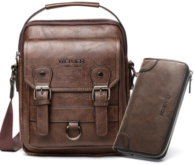 2020 Men Shoulder Bags for 10.5" Ipad PU Leather Men Bag Business Male Messenger Handbags Bags Man Crossbody Travel Zipper Purse