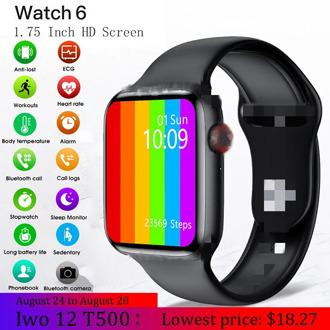 2020 Men Women Smart Watch Iwo 12 W26 T500 Smart Watches For Andriod IOS Series 5 44MM Bluetooth Call Music Smartwatch Iwo 13