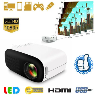 2020 Mini 1080P LED mini projector for smartphone Home Theater cell phone full hd projectors mini projector for mobile Halloween