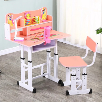 2020 Multifunctional Adjustable Desk And Chair Kid Study Table Children Homework Desk Ergonomic Student Combination Desktop