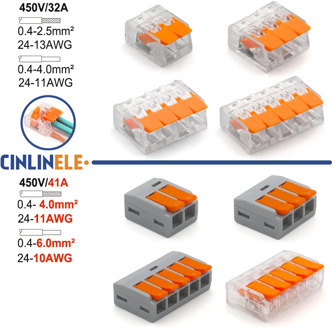 2020-NEW! 0.4-6.0mm 30/50/100 Pieces & SET Mini Fast Universal Wire Connector Easy Quick Wiring Car & Solar Energy Terminals