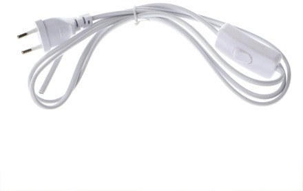 2020 New 1.8m EU Plug Cable White Line with On/Off Switch Button Power Cord For LED Lamp