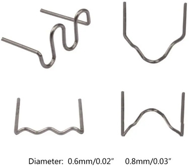 2020 New 600Pcs Precut 0.6/0.8mm Wave Flat Hot Staples For Plastic Stapler Repair Welder