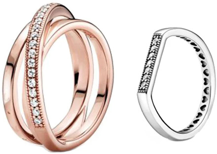 2020 New 925 Sterling Silver Ring Signature Crossover Over Triple Band Women Engagement Wedding Rings Jewelry Making gift