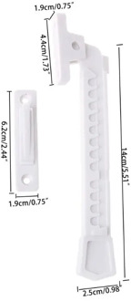 2020 New ABS Window Brace With Screws Window Sash Lock Child Safety Window Latch Window Stay Catch