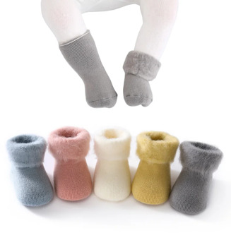 2020 New baby socks winter thick warm socks newborn boys girls baby non-slip baby foot sock