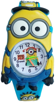 2020 New Baby Toys Little Yellow Man Watch for Children Kids Silicone Quartz Wristwatches Fashion Boys Girls Student Clock Gifts