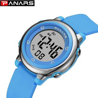 2020 New Children Watches Blue Kids Watches Sports Digital Watch For Girls Boys Rubber Children's Digital LED Wristwatches