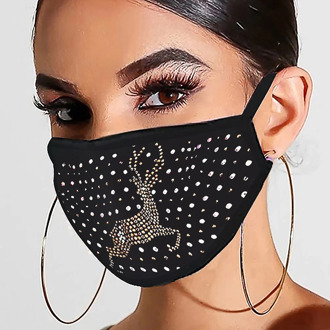 2020 New Christmas Crystal Masquerade Mask Ladies Party Hot Diamond Rhinestone Decoration Mask Women Jewelry