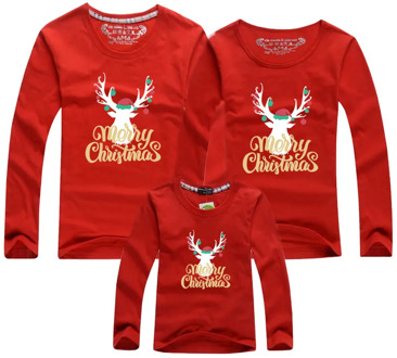 2020 New Christmas T-Shirt Long sleeve Cotton Adult Kids T-Shirt Mother And Daughter Clothes Family Matching Outfits Clothes