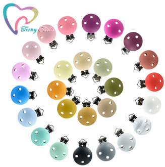 2020 New Colors !! 3 PCS Silicone Round Clips DIY Baby Pacifier Dummy Teething Soother Nursing Jewelry Toy Accessory Holder