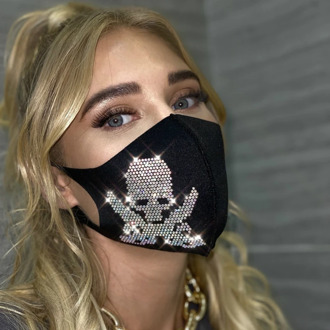 2020 New Crystal Rhinestone Masquerade Mask Ladies Party Skull Skeleton Decoration Masks Women Halloween Christmas Jewelry Gift