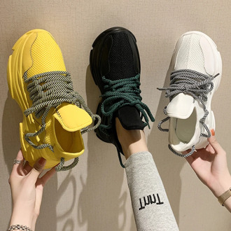 2020 New Fashion Chunky Sneakers Women Shoes Designer Beige Black Dad Sneakers Platform Comfort Casual Shoes Woman Basket Femme