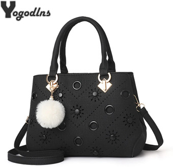 2020 New Fashion Female Shoulder Bags Designer Hair ball For Women Crossbody Bag Luxury Handbags Ladies Square Messenger Bag