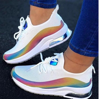 2020 New Fashion Lace-up Sneakers Ladies Casual Spring and Autumn Women's Breathable Comfortable Sneakers Women Vulcanized Shoes