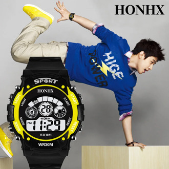 2020 New Fashion LED Children Watch High Quality Boy Electronic Watches Men Military Sports Digital Waterproof Clock Horloge Kid