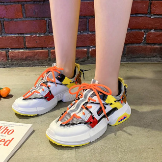 2020 New Fashion women's shoes sports casual shoes net shoes Casual Shoes Fashion Sneakers Platform Basket Femme Casual Shoes