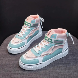 2020 New Fashion Women Shoes Women's Fashion Casual Breathable Shoes High-top Sneakers Platform Vulcanize Shoes Zapatillas Mujer