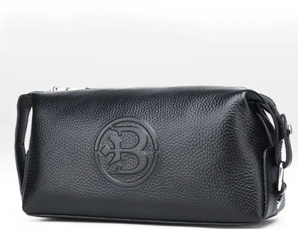 2020 New Men's Leather Bag Multifunction Clutch Bags for Men Business Wallets for Cell Phone Black Waterproof Male Handbag Bags