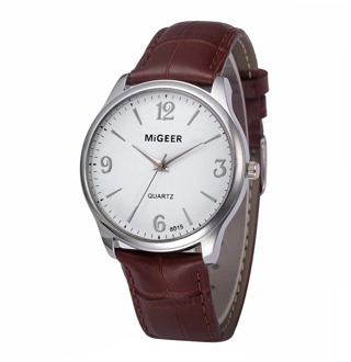 2020 New Men's Watches Men Minimalism Leather Strap Simple Digital Quartz Movement Casual Watch Christmas Present Часы Женские