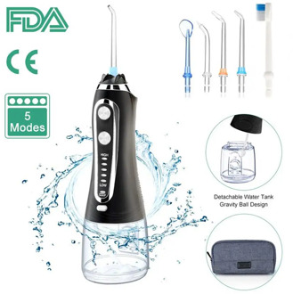 2020 New Oral Irrigator 300ML Water Flosser Teeth Cleaning USB Portable Dental Flosser Water Jet Water Tank Waterproof Electric