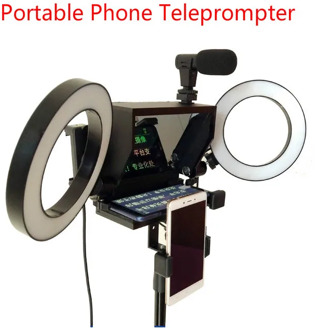 2020 New Portable Prompter Smartphone Teleprompter with remote control for News Live Interview Speech for Mobile Phone