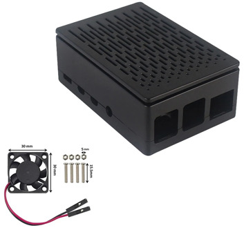 2020 New Raspberry Pi 4 Model B ABS Case Black Transparent Shell Plastic Prectective Box support 3.5 inch Screen LCD for RPI 4