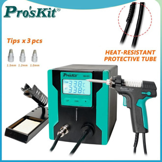 2020 New Release Pro'sKit SS-331H ESD LCD Digital Electric Desoldering Pump BGA Desoldering Suction Vacuum Solder Sucker Gun