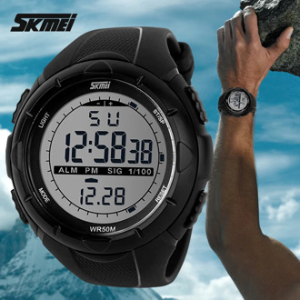 2020 New Skmei Brand Men LED Digital Military Watch, 50M Dive Swim Dress Sports Watches Fashion Outdoor Wristwatches