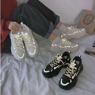 2020 New Sneakers Fashion Vulcanize Shoes for Women Casual Shoes Breathable Women Platform Dad Shoes Sneakers Zapatillas Mujer